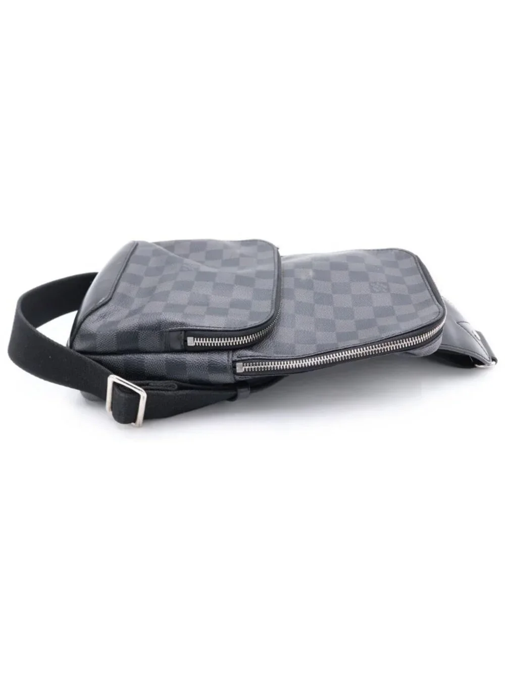 Louis Vuitton Damier Graphite New Sling Bag Leather Black